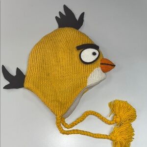 Angry Birds Yellow Knit Character Beanie / kids or adult/ preowned
